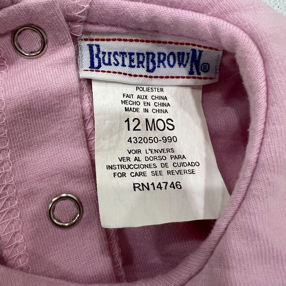 Buster Brown Pink Embroidered Floral Print Size‎ 12 Months - Picture 4 of 4